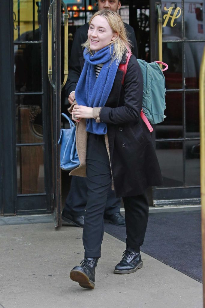 Saoirse Ronan Checks Out of the Bowery Hotel in New York City-1