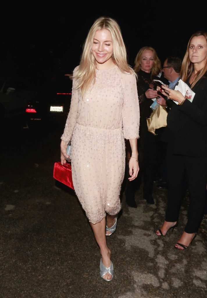 Sienna Miller Arrives at the Pre-Oscar WME Talent Party in Beverly Hills-1