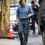 Adam Driver on the Set of Untitled Noah Baumbach Project in Park Slope in Brooklyn
