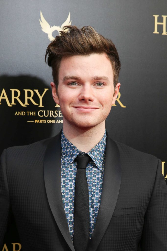 Chris Colfer at Harry Potter and the Cursed Child Broadway Opening Night at the Lyric Theatre in New York City-5