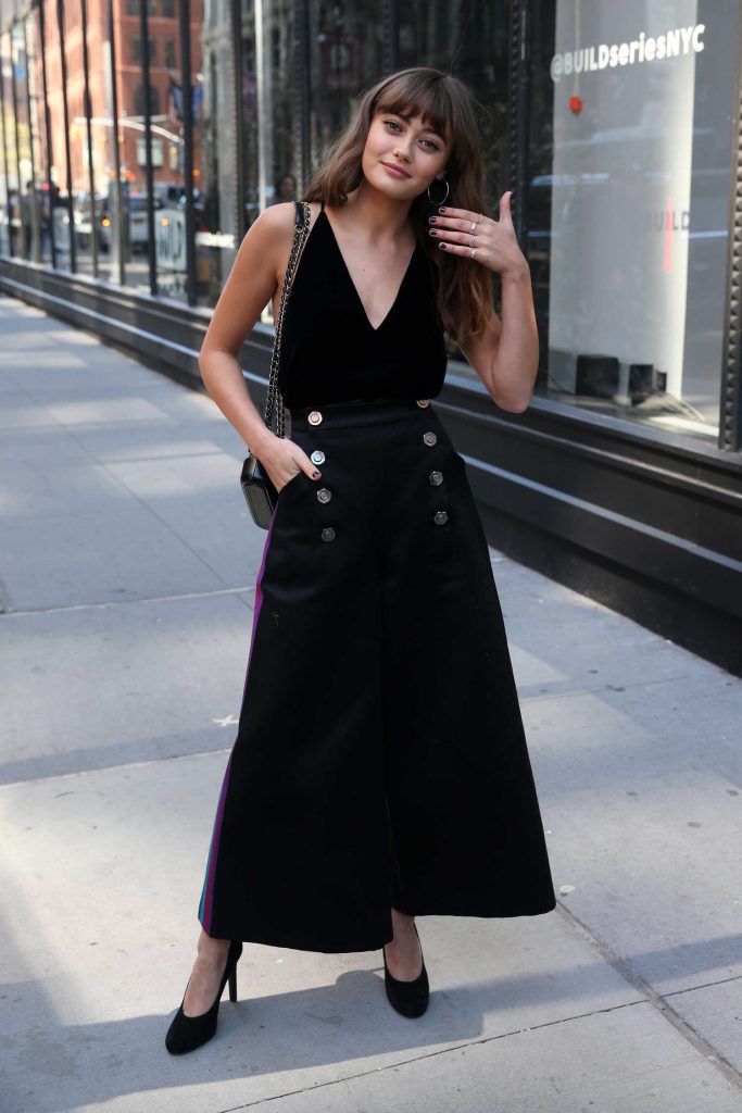 Ella Purnell Arrives at AOL Build Series in New York City-3