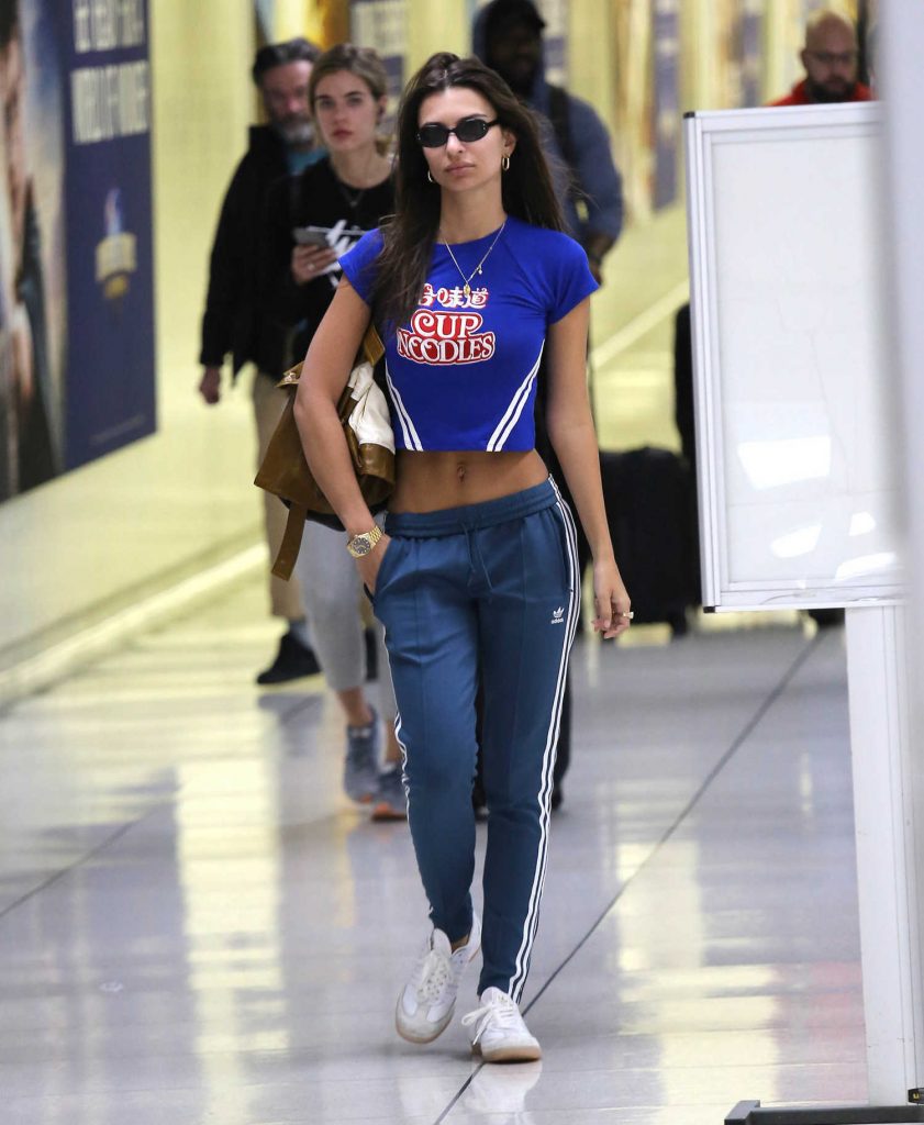 Emily Ratajkowski Arrives at LAX Airport in Los Angeles-1