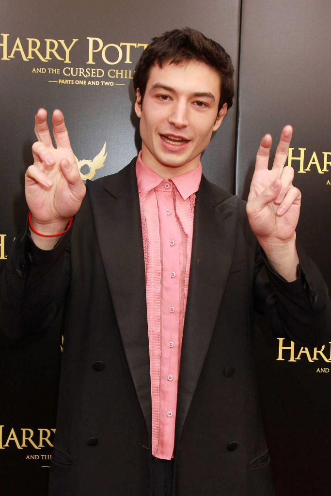 Ezra Miller at Harry Potter and the Cursed Child Broadway Opening Night at the Lyric Theatre in New York City-3