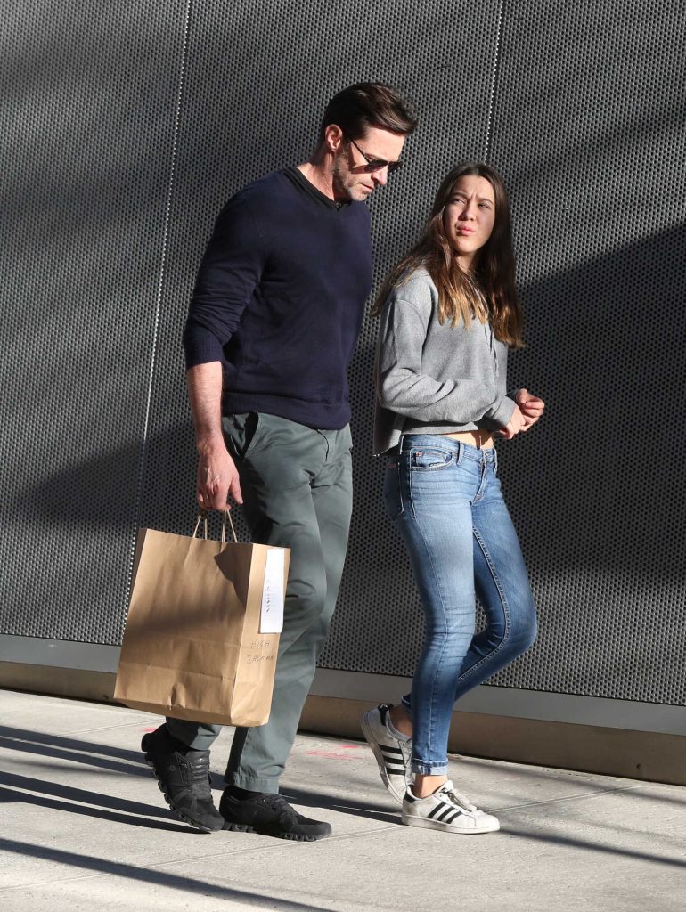 Hugh Jackman Out Shopping with His Daughter Ava in the West Village in New York City-3