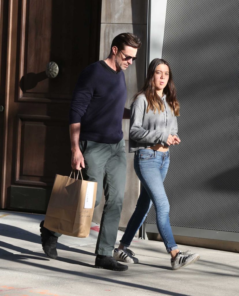 Hugh Jackman Out Shopping with His Daughter Ava in the West Village in New York City-4