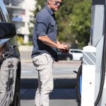 Josh Duhamel Stops at a Gas Station in Brentwood