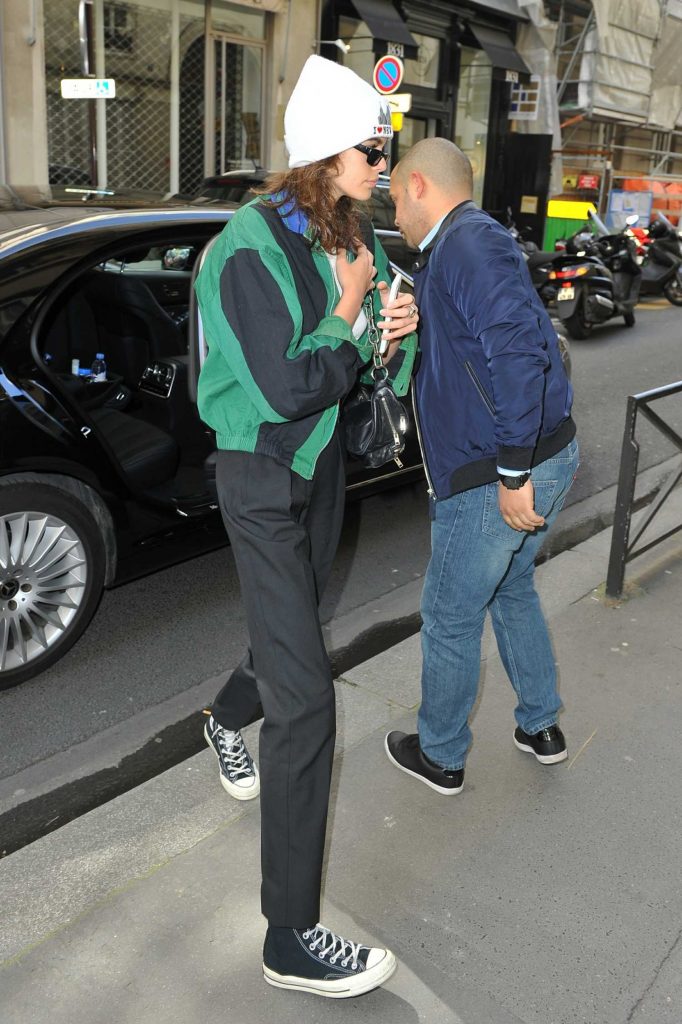 Kaia Gerber Leaves Her Hotel in Paris-2