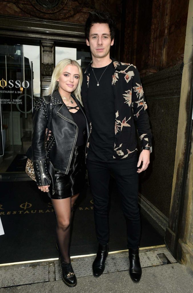 Lucy Fallon Arrives at Rosso Restaurant in Manchester-3