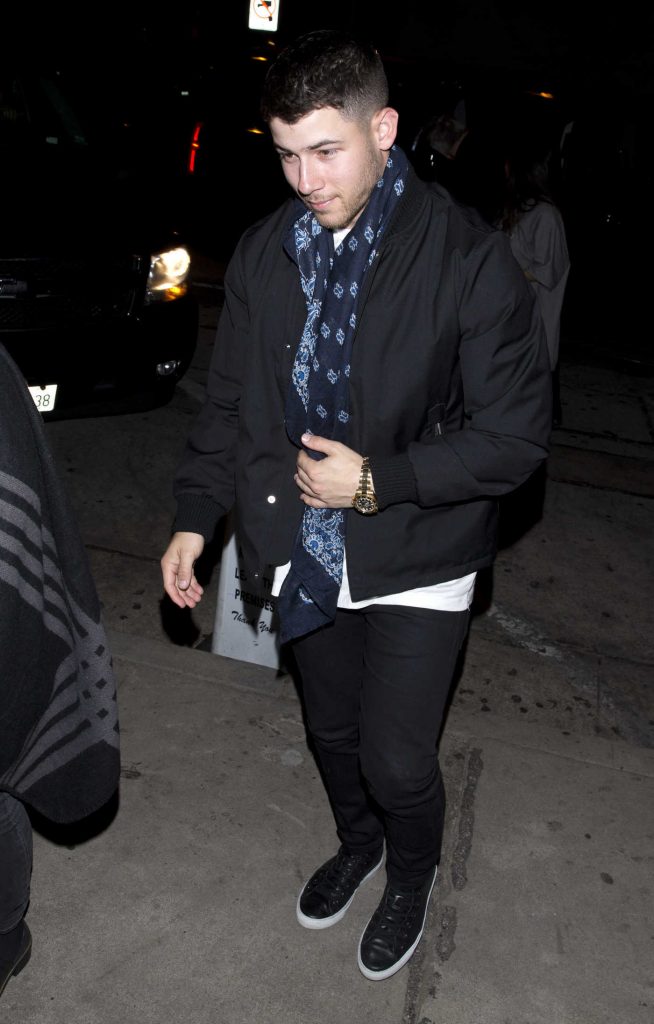 Nick Jonas Leaves Craigs Restaurant in West Hollywood-4