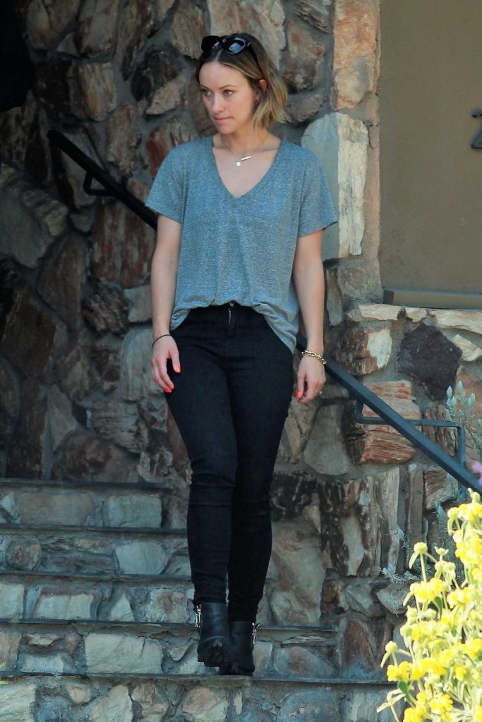 Olivia Wilde Leaves a Friends House in Los Angeles-2