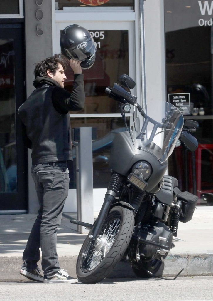 Tyler Posey Was Spotted out in His Motorcycle in Los Angeles-1