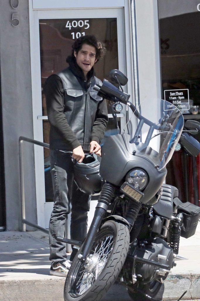 Tyler Posey Was Spotted out in His Motorcycle in Los Angeles-2