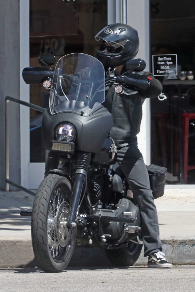 Tyler Posey Was Spotted out in His Motorcycle in Los Angeles-4