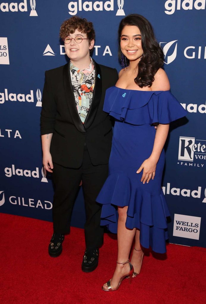 Auli'i Cravalho at the 29th Annual GLAAD Media Awards in New York City-5