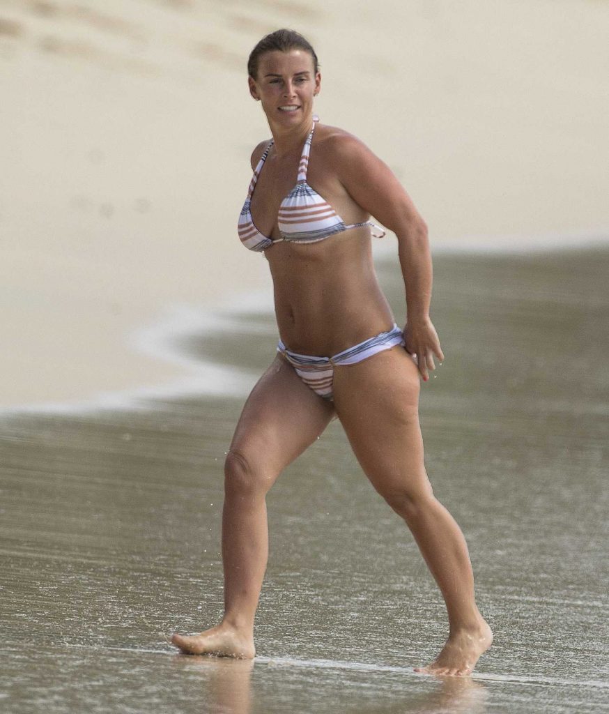 Coleen Rooney in Bikini on the Beach in Bridgetown-4