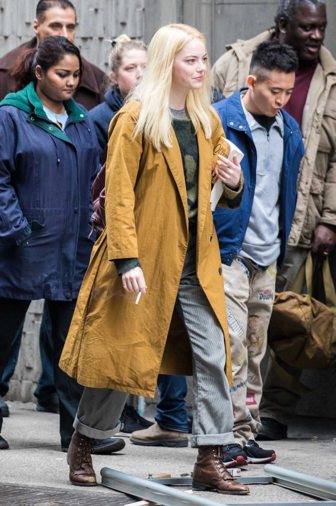 Emma Stone on the Set of Maniac on Park Avenue in New York-4