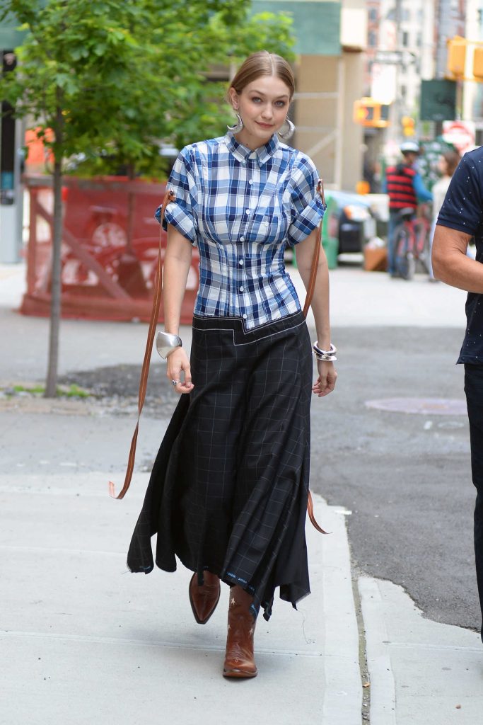 Gigi Hadid on the Set of a Photo Shoot in New York City-4
