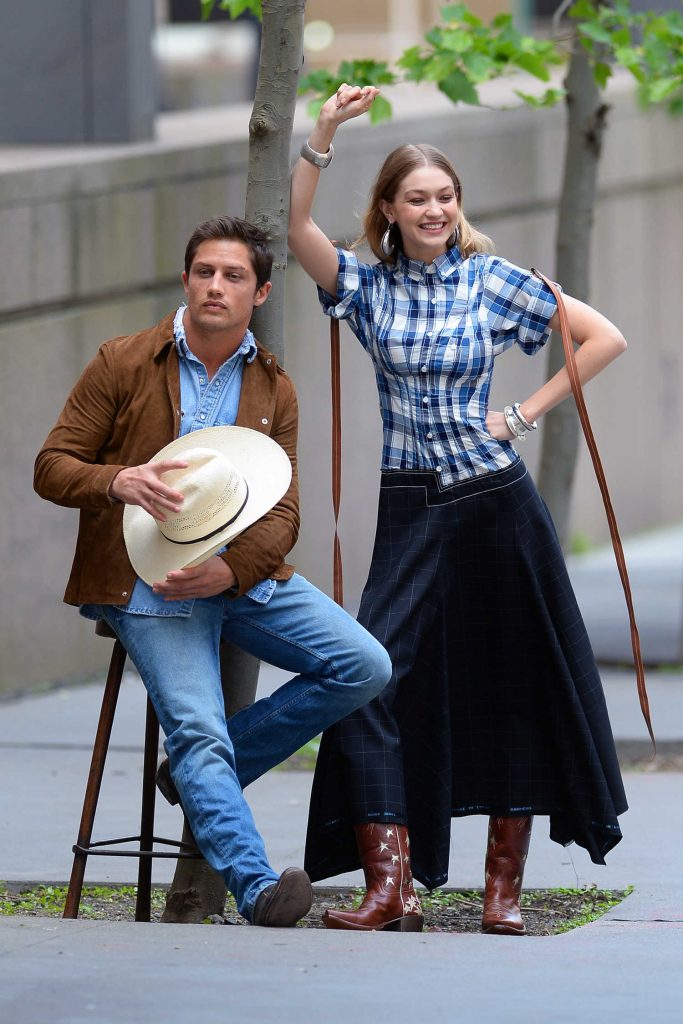 Gigi Hadid on the Set of a Photo Shoot in New York City-5