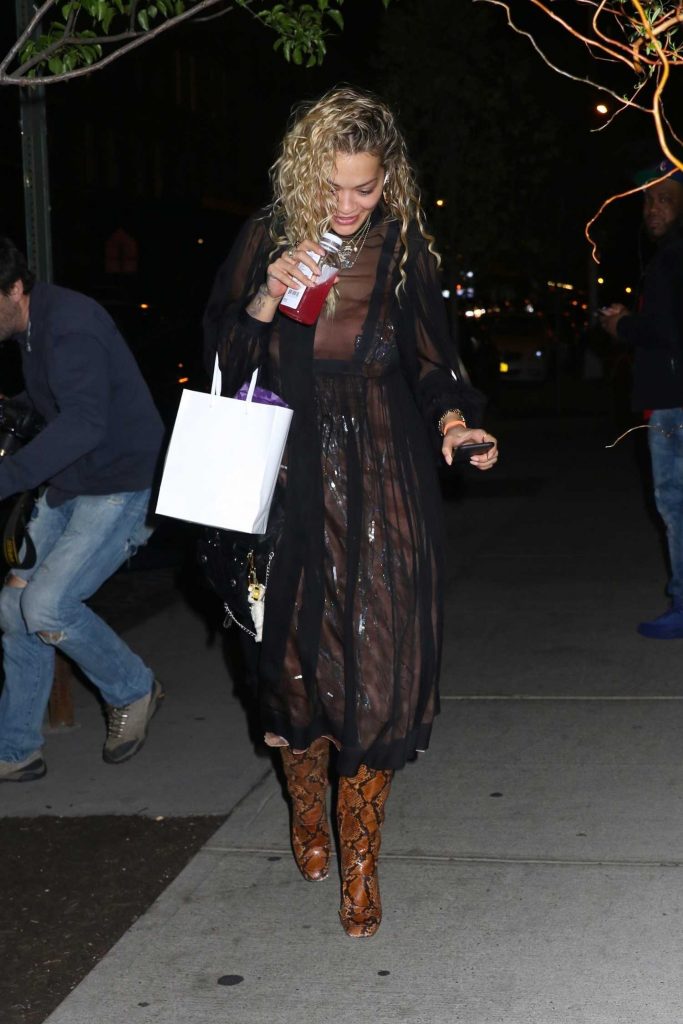 Rita Ora Leaves Dinner from Mr Chow in New York City-3