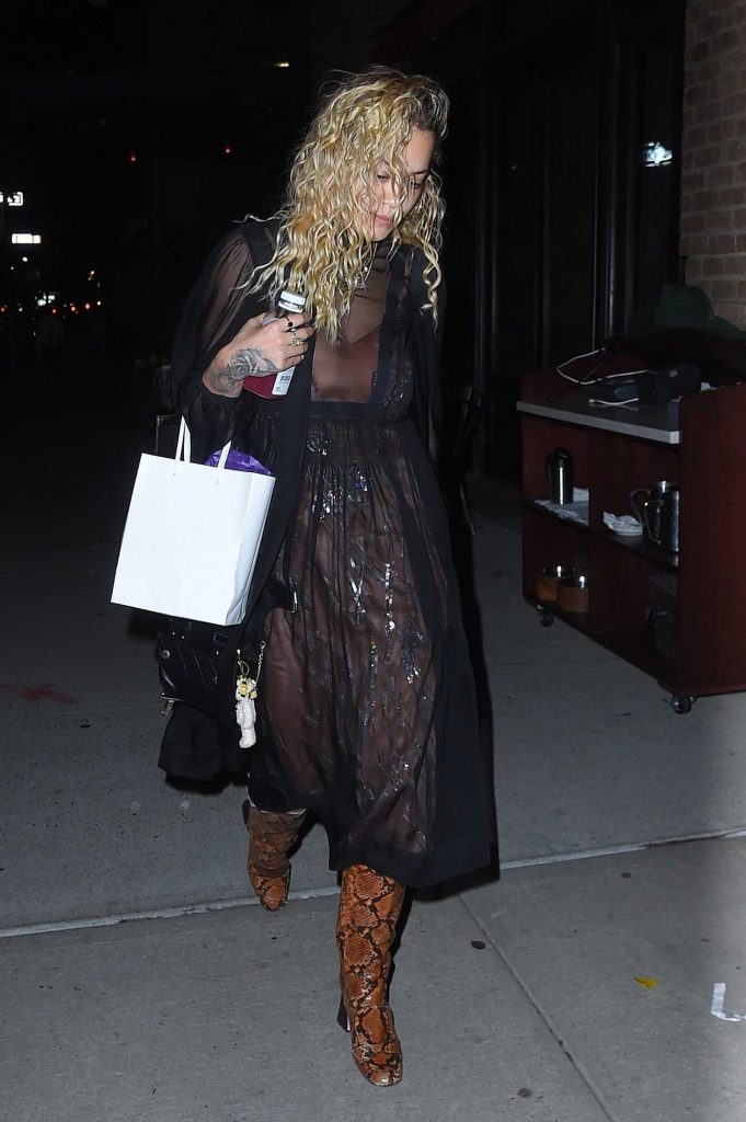 Rita Ora Leaves Dinner from Mr Chow in New York City-4
