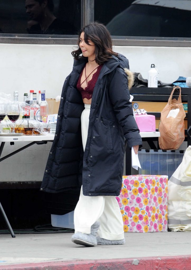 Sarah Hyland on the Set of The Wedding Year in Hollywood-3