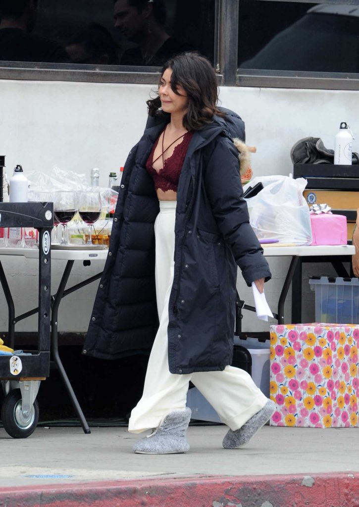 Sarah Hyland on the Set of The Wedding Year in Hollywood-4