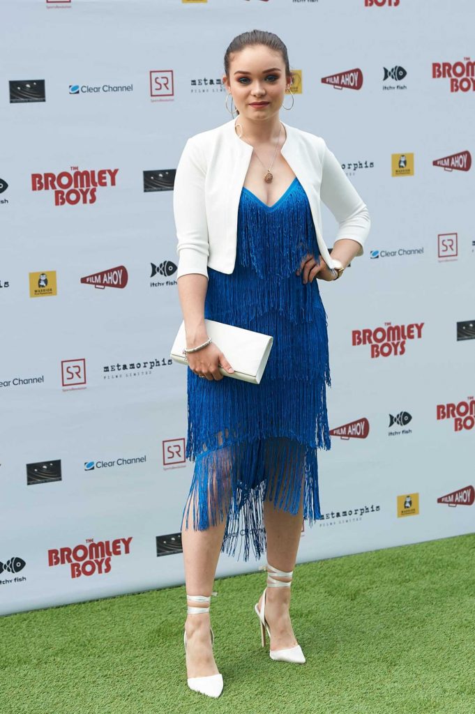 Savannah Baker at the Bromley Boys World Premiere in London-1