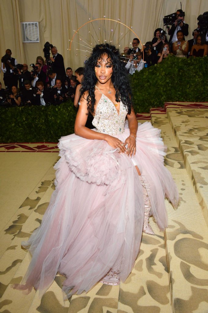 SZA at 2018 Heavenly Bodies: Fashion and The Catholic Imagination Costume Institute Gala in New York City-1
