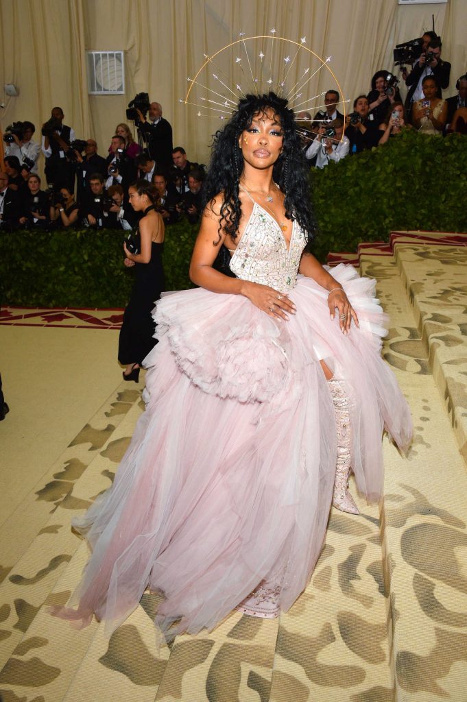 SZA at 2018 Heavenly Bodies: Fashion and The Catholic Imagination Costume Institute Gala in New York City-2