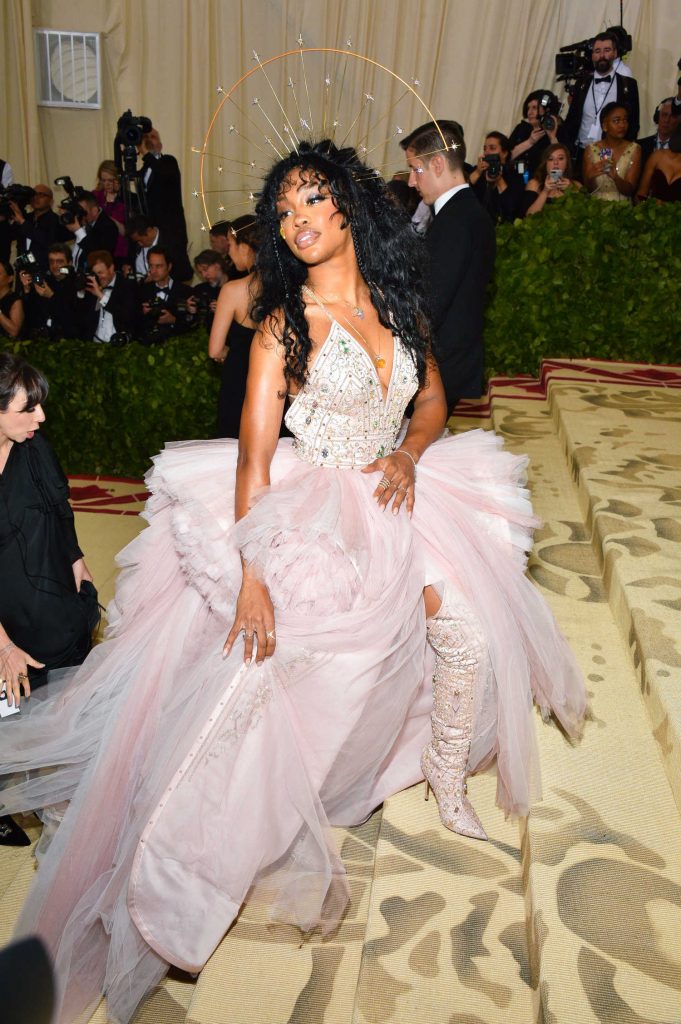 SZA at 2018 Heavenly Bodies: Fashion and The Catholic Imagination Costume Institute Gala in New York City-3