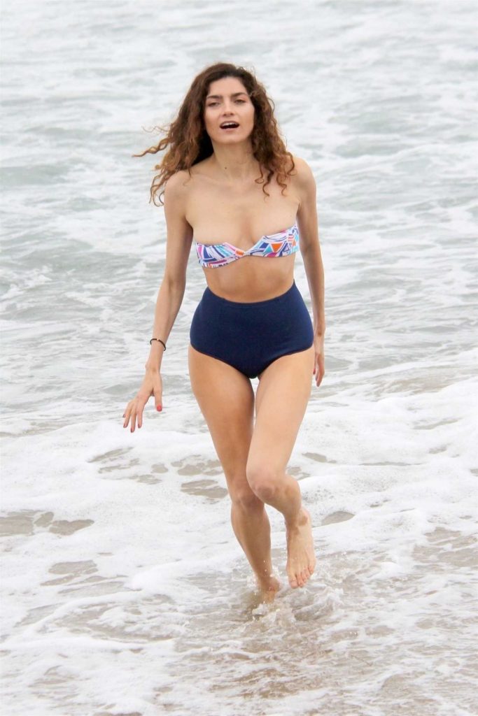 Blanca Blanco in Bikini on the Beach in Malibu-3