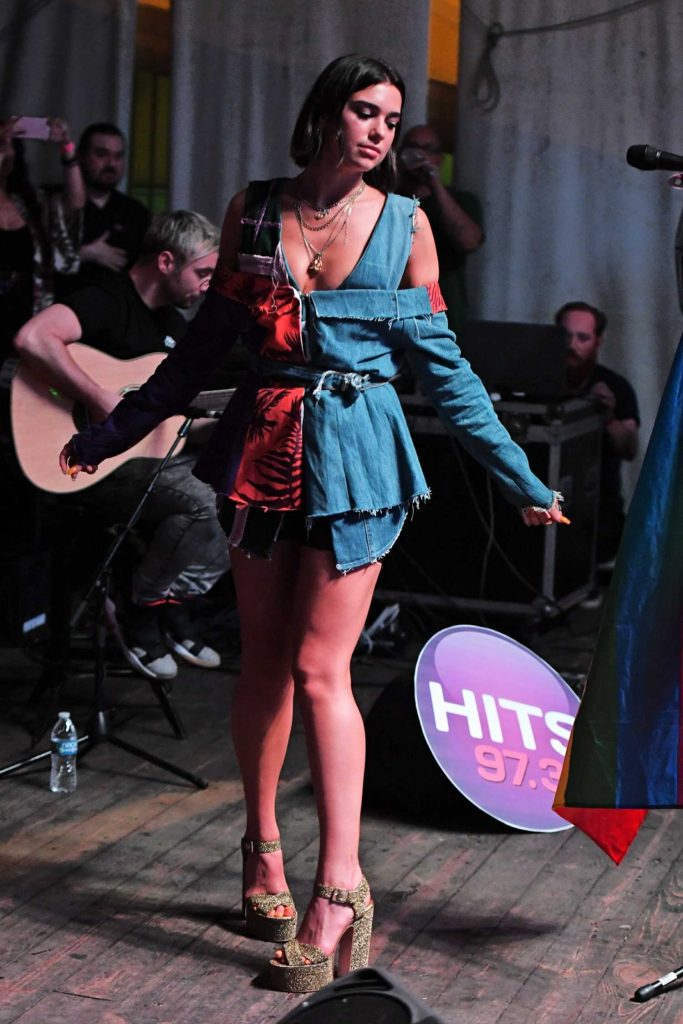 Dua Lipa Performs During Hits 97.3 Sessions in Fort Lauderdale-5