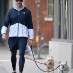 Hugh Jackman Walks His Dogs Out in New York City
