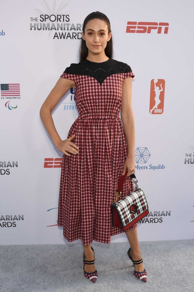 Emmy Rossum at the 4th Annual Sports Humanitarian Awards in Los Angeles-1