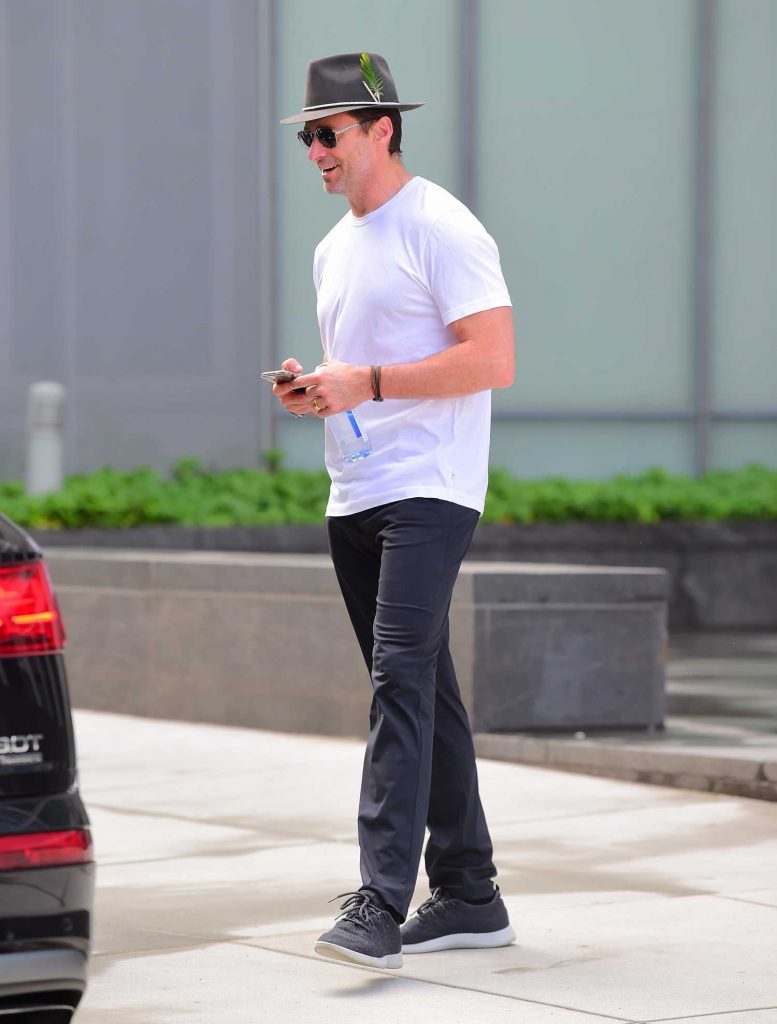 Hugh Jackman Was Spotted Out with His Wife Deborra-Lee Furness in New York City-2