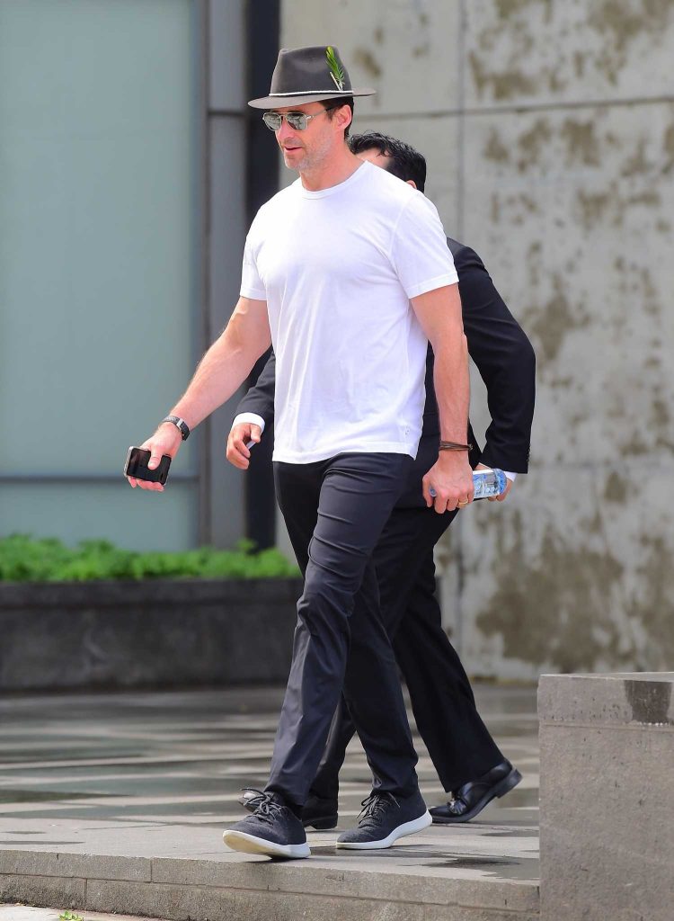 Hugh Jackman Was Spotted Out with His Wife Deborra-Lee Furness in New York City-3