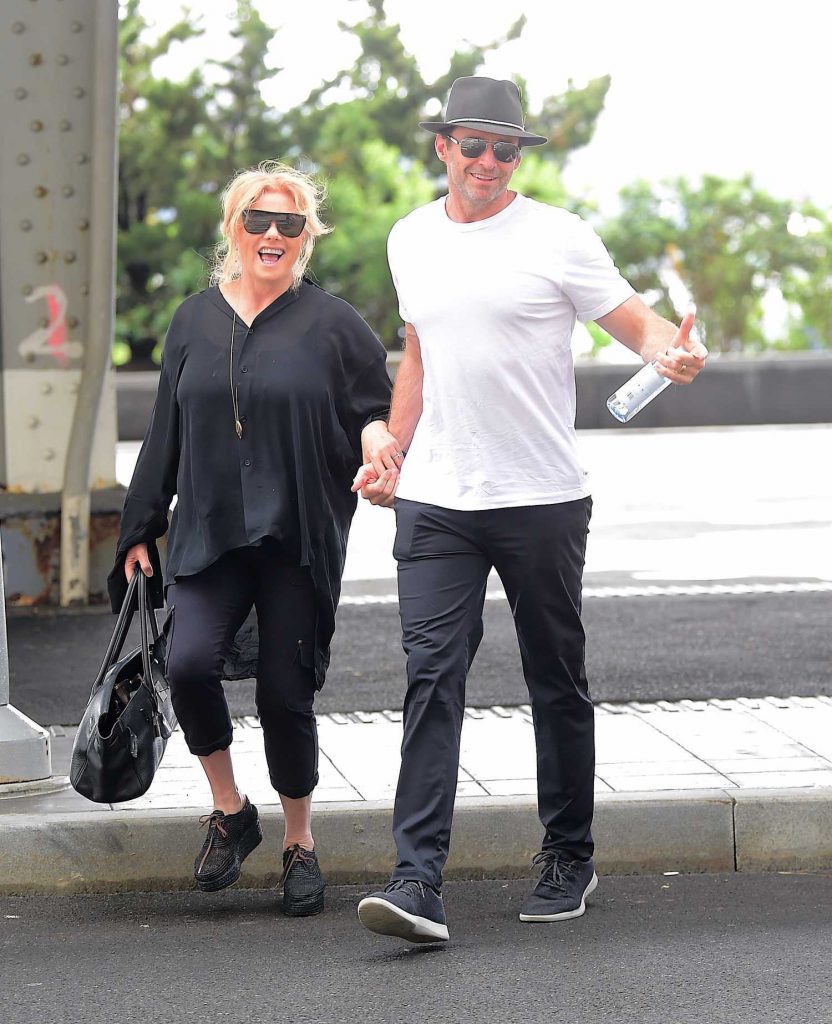Hugh Jackman Was Spotted Out with His Wife Deborra-Lee Furness in New York City-5