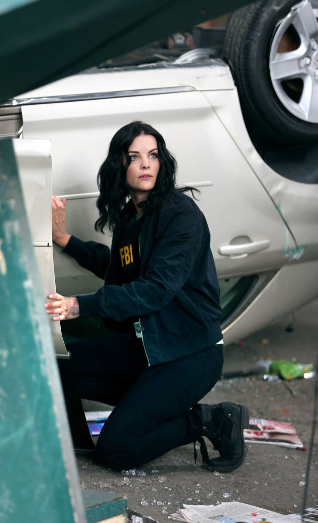 Jaimie Alexander on the Set of Blindspot in NYC-3