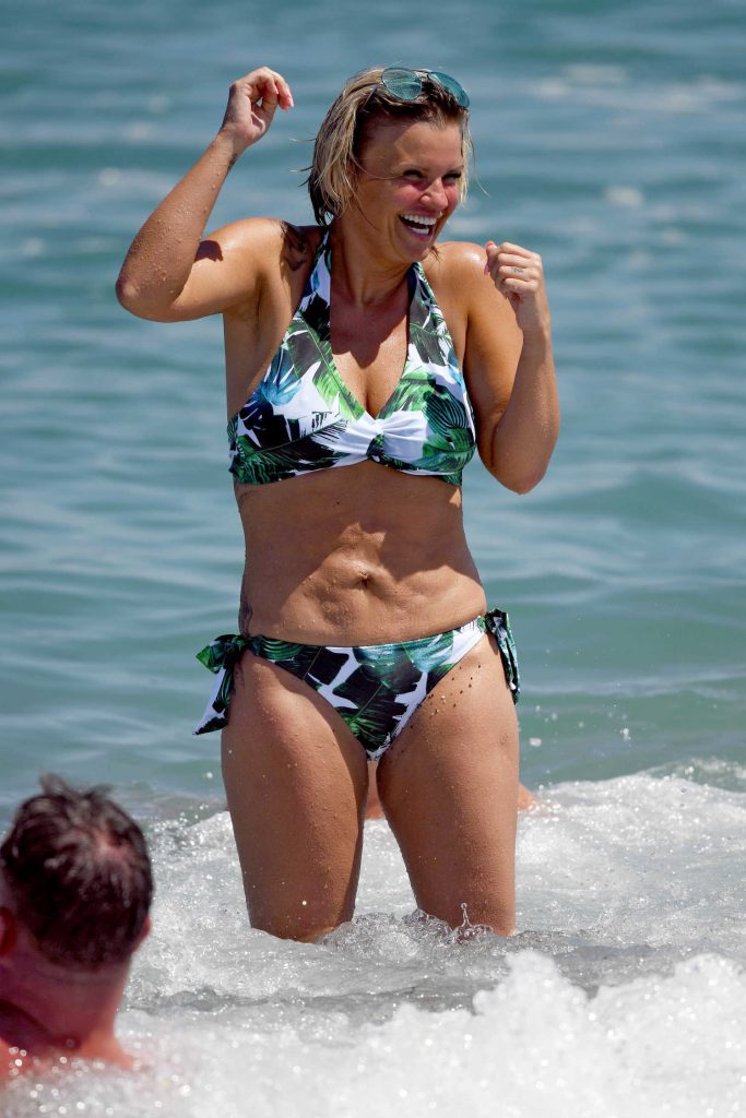 Kerry Katona in Bikini on the Beach in Marbella-2