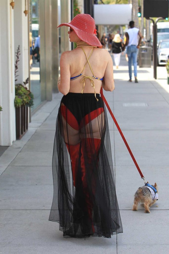Phoebe Price Poses in a Superwoman Costume in Beverly Hills-5