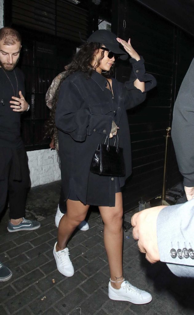 Rihanna Arrives at The Scotch of St James Night Club in Mayfair, London-1