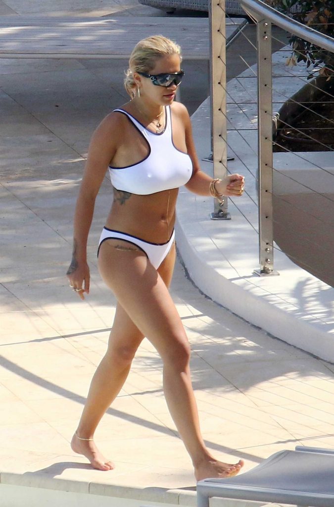 Rita Ora in Bikini by the Pool in the French Riviera-2