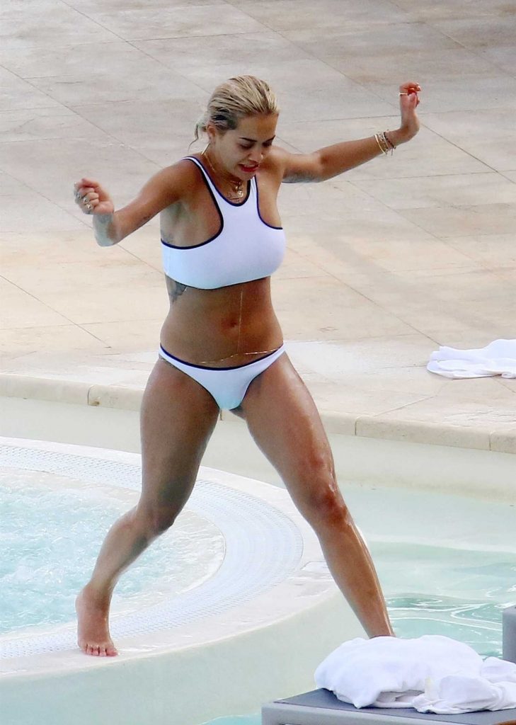 Rita Ora in Bikini by the Pool in the French Riviera-4