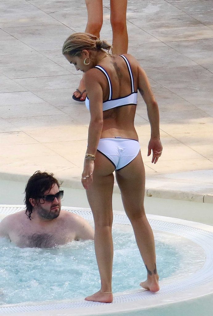 Rita Ora in Bikini by the Pool in the French Riviera-5