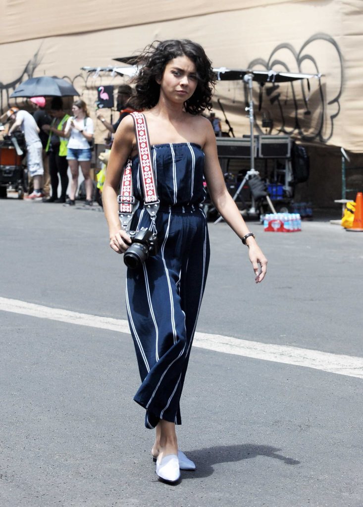 Sarah Hyland on the Set of The Wedding Year in Downtown Los Angeles-2