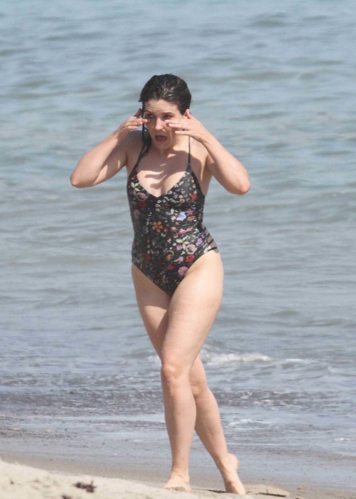 Sophia Bush in Bikini Swimsuit on the Beach in Malibu-4