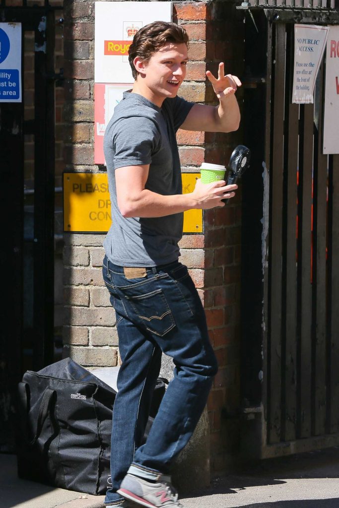 Tom Holland Was Seen Out in Hertfordshire-3