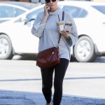 Brittany Snow in a Gray Hoody Was Seen Out in Studio City