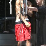Justin Bieber Out Shirtless in New York City