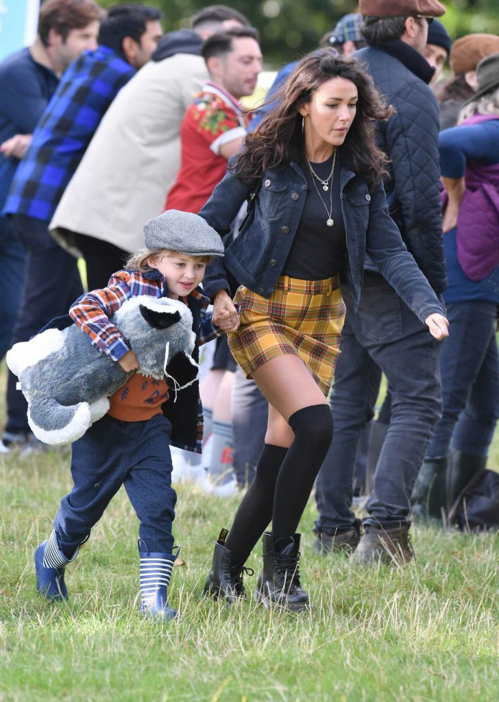 Michelle Keegan in a Black Dr. Martens Boots
